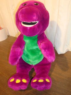 AWESOME BARNEY ACTIMATES PLUSH TOY FROM 1997,13 TALL,TALKS,SIN​GS 