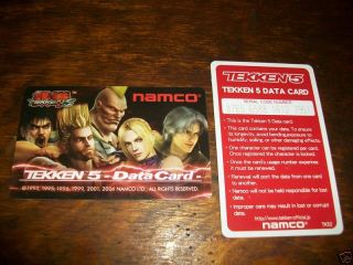 Namco Tekken 5 Data Card For Arcade Coin Op Game NEW