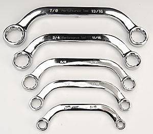 JEGS Performance Products W30717 Half Moon Wrench Set