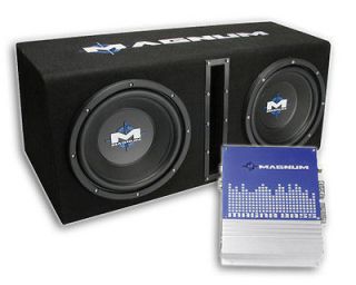 New MTX Magnum MB210SP 2 10 Car Subwoofers w/Ported Box System & Amp