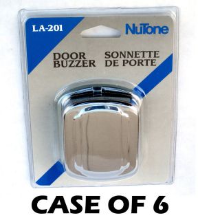 Nutone Door Buzzer LA 201 3 to 10 volt Chrome Cover POP Display Case 
