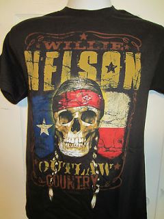 Hot Topic Willie Nelson OUTLAW COUNTRY T Shirt Size Small NWOT