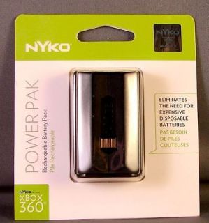 Nyko 86034 Black Power NiMH Rechargeable Battery Pack for Xbox 360 