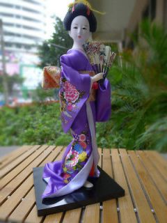 Newly listed 11 Vintage Japanese Doll Kimono Silk Brodade Geisha Doll 