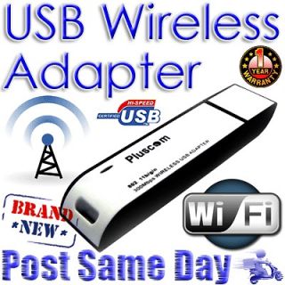 11N WiFi Wireless WLAN USB Dongle Adapter Ethernet Broadband DSL 