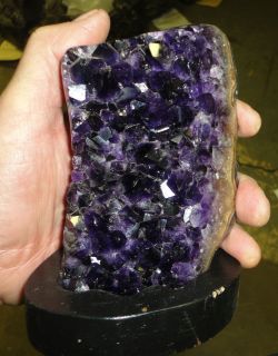 LARGE AMETHYST CRYSTAL CLUSTER CATHEDRAL GEODE FROM URUGUAY