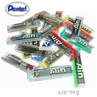 5qty x Pentel AIN mechanical pencil lead 0.3mm 2B