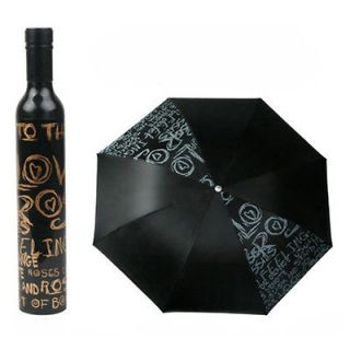   Wine Bottles Folding umbrella Rain luxury modern design wine umbrella