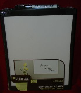 Quartet Dry Erase Board 8.5” X 11” Black Frame ** 