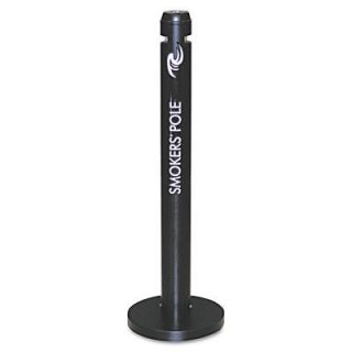 Rubbermaid Commercial R1 BK Smokers Pole Round Steel Black