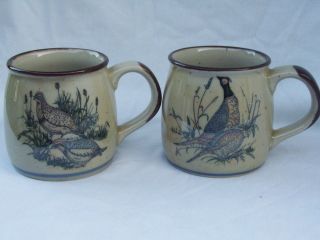 Game Bird Coffee Mugs Cups Grouse Pheasant Speckled