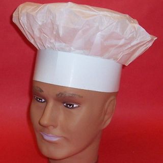 CHEF BAKERS HAT paper restraunts costumes cooks BBQ