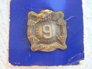 US Army 9th Infantry DI DUI unit insignia hat crest pin G3