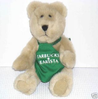 Starbucks Bearista 1st Bearista w/ green apron 1997 9