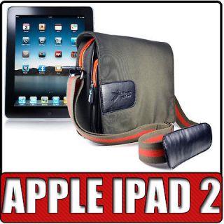 Green Messenger Shoulder Bag for Apple iPad 2 Tablet PC