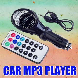 Black Car  Player FM Transmitter USB Pen Drive for iPod SD MMC Slot 