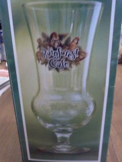 Newly listed **NEW** Rain Forest Cafe Hurricane Glass in Original Box 