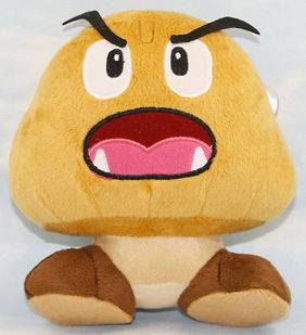 super mario bros goomba 6 soft plush doll toy