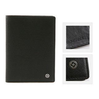 Samsonite Leather Passport Pocket Holder Cover ID Case Holder Wallet 