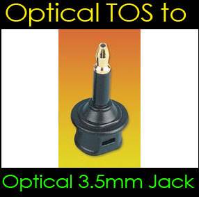 Optical Adaptor 3.5mm Jack Plug to TOS Adapter MiniDisc