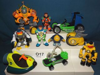 AWESOME HUGE FISHER PRICE PLANET HEROES ACTION FIGURES LOT RESCUE 