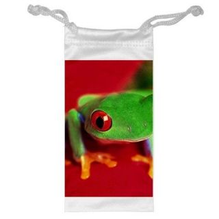 Red Eyed Tree Frog Jewelry Bag Cellphone Money Gift