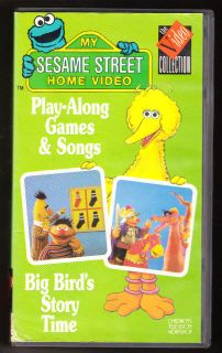 SESAME STREET   PLAY ALONG GAMES & SONGS / BIG BIRDS STORY TIME   VHS 
