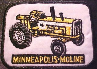 Vintage Minneapolis Moline Yellow Tractor Patch