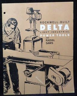 1964 Rockwell Delta Power Tool Catalog Table Saw Drill Press Scroll 
