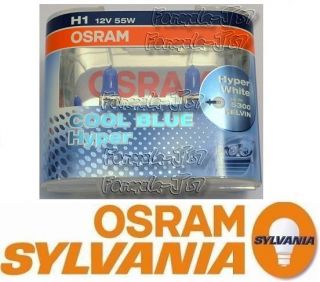 OSRAM SYLVANIA H1 CBH 5300K X 1 SET BULB 55W COOL BLUE HYPER HEAD/FOG 