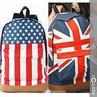   Vintage US Unisex Casual 2012 Native American Flag Canvas Backpack Bag
