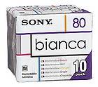 Sony 10MDW80BAA Bianca Series 80min Blank MD Mini Disc (10 disc pack/5 