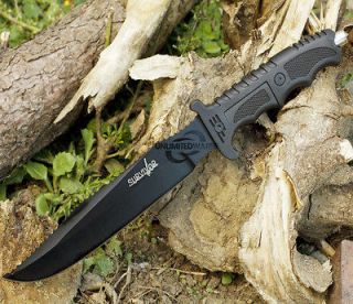 13 SURVIVOR TACTICAL BOWIE HUNTING KNIFE w/ GLASS BREAKER Fixed Blade 
