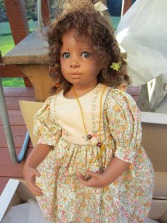 HEIDI PLUSCZOK Doll african american Samantha 23 tall