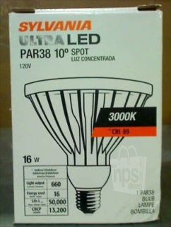 Sylvania PAR38 Ultra LED Light Bulb 15W 120V 12 Degree Wide Spot NEW