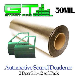 DOOR KIT ** NEW 12sqft GTMAT Sound Deadening 50mil Pro Noise 