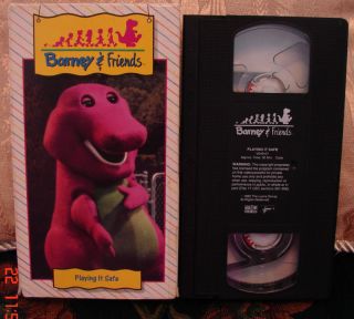 BARNEY & FRIENDS Time Life PLAYING IT SAFE VHS V.1 RARE Mint Condition 