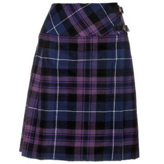   Knee Length Pride Of Scotland Kilt Skirt 20 Length Tartan Pleated