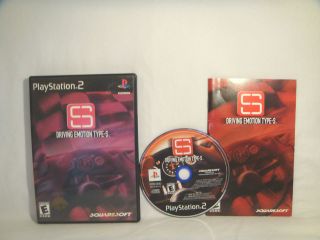 Driving Emotion Type S   PS2   complete