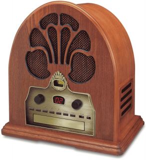 Crosley CR32 CD Player Cathedral AM/FM Retro Radio  New