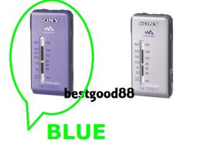 Sony SRF S84 FM STEREO/AM RADIO WALKMAN (BLUE)