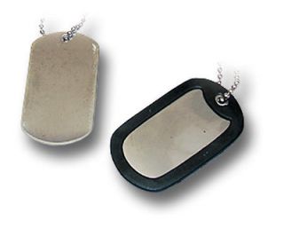 USA DOG TAGS WITH RUBBER SILENCERS (stamping available)