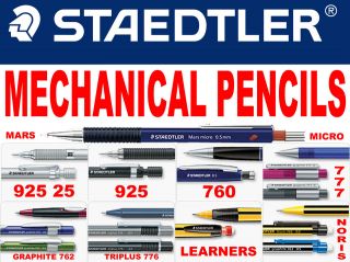 STAEDTLER MECHANICAL LEAD PENCIL   THE LARGEST RANGE ON  WITH FREE 