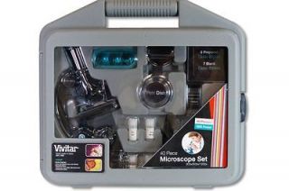 Vivitar View Microscope 300x/ 600x/ 1200x 40 Piece Set VIV MIC 2