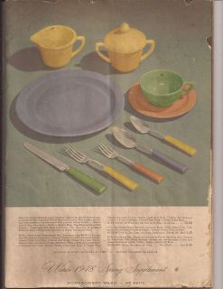 Vintage 1948 MONTGOMERY WARD SPRING SUPPLEMENT Catalog ; St.Paul 95 