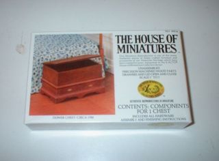 XACTO HOUSE OF MINIATURES DOWER CHEST KIT 112 SCALE