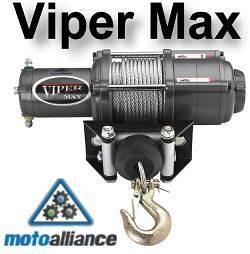 VIPER Max 4000lb ATV Winch & Custom Mount for Kawasaki Mule 600/610 