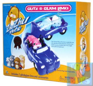 Zhu Zhu Pets GUINEA PIG Glitz & Glam Limo Car Set Toy
