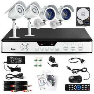 Zmodo 4CH DVR Indoor Outdoor Home Video Surveillance Security Camera 