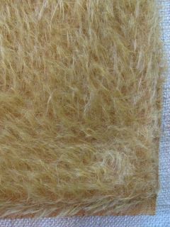 Ultra Sparse Mohair w/ Heirloom Finish RUSTY GOLD 1/2 pile fur fabric